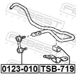 Tyč/Vzpera stabilizátora FEBEST 0123-010 - obr. 1