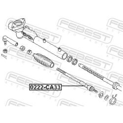 Axiálny čap tiahla riadenia FEBEST 0222-CA33 - obr. 1