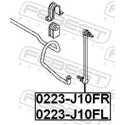 Tyč/Vzpera stabilizátora FEBEST 0223-J10FL - obr. 1