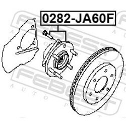 Náboj kolesa FEBEST 0282-JA60F - obr. 1