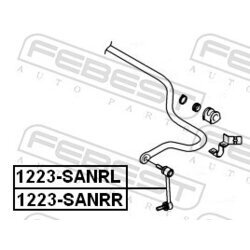 Tyč/Vzpera stabilizátora FEBEST 1223-SANRR - obr. 1