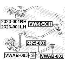 Rameno zavesenia kolies FEBEST 2325-003 - obr. 1