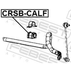 Uloženie priečneho stabilizátora FEBEST CRSB-CALF - obr. 1