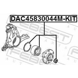 Ložisko kolesa - opravná sada FEBEST DAC45830044M-KIT - obr. 1