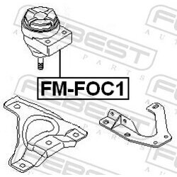 Uloženie motora FEBEST FM-FOC1 - obr. 1