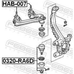 Uloženie riadenia FEBEST HAB-007 - obr. 1