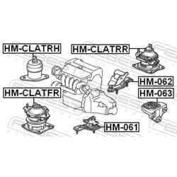 Uloženie motora FEBEST HM-CLATRH - obr. 1