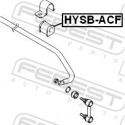 Uloženie priečneho stabilizátora FEBEST HYSB-ACF - obr. 1