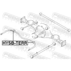 Uloženie priečneho stabilizátora FEBEST HYSB-TERR - obr. 1