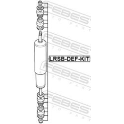 Montážna sada, Tlmič pérovania FEBEST LRSB-DEF-KIT - obr. 1