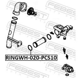 Tesnenie príruby chladenia FEBEST RINGWH-020-PCS10 - obr. 1