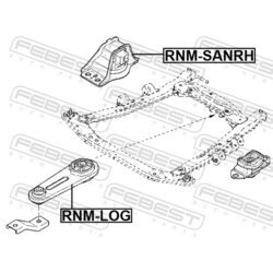 Uloženie motora FEBEST RNM-SANRH - obr. 1