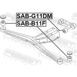 Uloženie, diferenciál FEBEST SAB-B11F - obr. 1