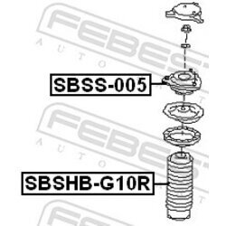 Ložisko pružnej vzpery FEBEST SBSS-005 - obr. 1