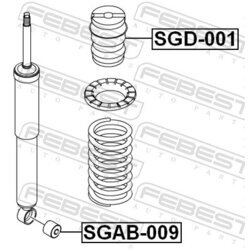 Doraz odpruženia FEBEST SGD-001 - obr. 1