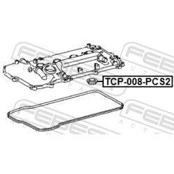 Tesniaci krúžok otvoru pre zap.sviečku FEBEST TCP-008-PCS2 - obr. 1