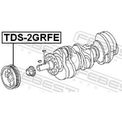 Remenica kľukového hriadeľa FEBEST TDS-2GRFE - obr. 1