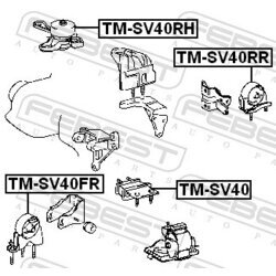 Uloženie motora FEBEST TM-SV40RR - obr. 1