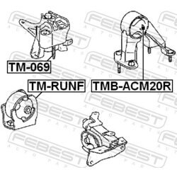 Uloženie motora FEBEST TMB-ACM20R - obr. 1