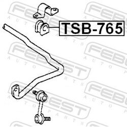 Uloženie priečneho stabilizátora FEBEST TSB-765 - obr. 1