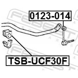 Uloženie priečneho stabilizátora FEBEST TSB-UCF30F - obr. 1