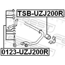 Tyč/Vzpera stabilizátora FEBEST 0123-UZJ200R - obr. 1
