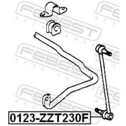 Tyč/Vzpera stabilizátora FEBEST 0123-ZZT230F - obr. 1