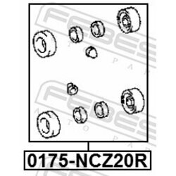 Opravná sada brzdového valčeka kolesa FEBEST 0175-NCZ20R - obr. 1