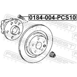 Čap kolesa FEBEST 0184-004-PCS10 - obr. 1