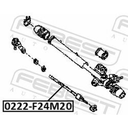 Axiálny čap tiahla riadenia FEBEST 0222-F24M20 - obr. 1