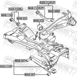 Rameno zavesenia kolies FEBEST 0424-CUR - obr. 1