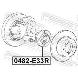 Náboj kolesa FEBEST 0482-E33R - obr. 1