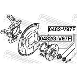 Náboj kolesa FEBEST 0482G-V97F - obr. 1