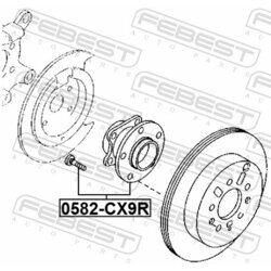 Náboj kolesa FEBEST 0582-CX9R - obr. 1