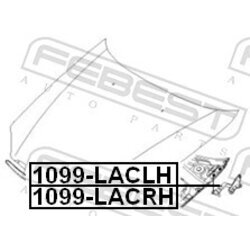Záves kapoty motora FEBEST 1099-LACRH - obr. 1