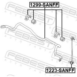 Tyč/Vzpera stabilizátora FEBEST 1223-SANFF - obr. 1