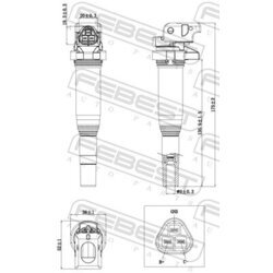 Zapaľovacia cievka FEBEST 19640-001 - obr. 1