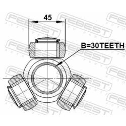 Trojkríž hnacieho hriadeľa FEBEST 2116-TRD - obr. 1