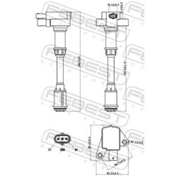 Zapaľovacia cievka FEBEST 21640-003 - obr. 1