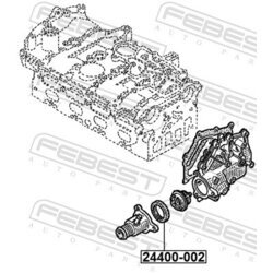 Tesnenie príruby chladenia FEBEST 24400-002 - obr. 1