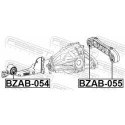 Uloženie, diferenciál FEBEST BZAB-054 - obr. 1