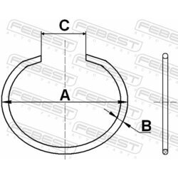 Manžeta hnacieho hriadeľa - montážna sada FEBEST CC-5-30X2 - obr. 1