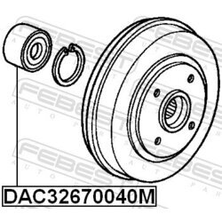 Ložisko kolesa FEBEST DAC32670040M - obr. 1