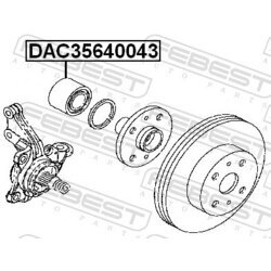 Ložisko kolesa FEBEST DAC35640043 - obr. 1