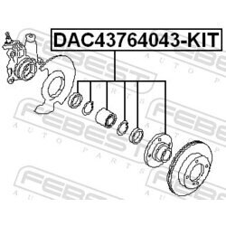 Ložisko kolesa FEBEST DAC43764043-KIT - obr. 1