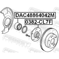 Ložisko kolesa FEBEST DAC48864042M - obr. 1