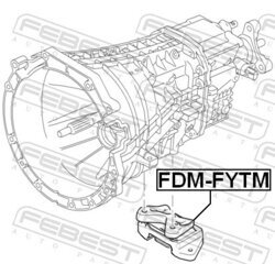Uloženie manuálnej prevodovky FEBEST FDM-FYTM - obr. 1
