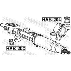 Uloženie prevodovky riadenia FEBEST HAB-203 - obr. 1