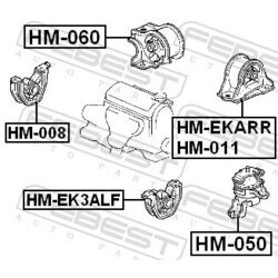 Uloženie motora FEBEST HM-EK3ALF - obr. 1