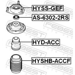 Ložisko pružnej vzpery FEBEST HYSS-GEF - obr. 1